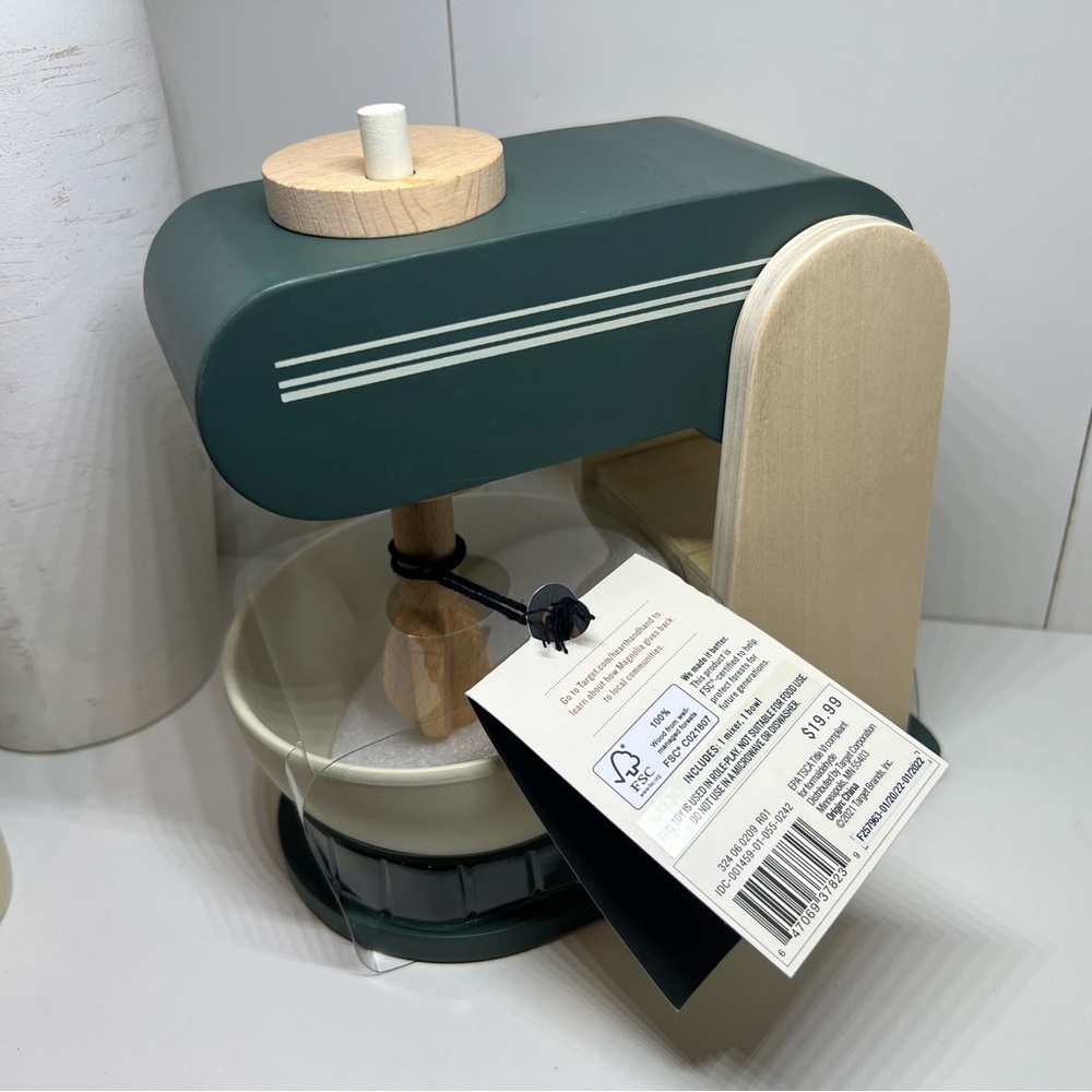 LAST ONE - NEW Hearth & Hand Kids Kitchen Mixer - With Magnolia - Picture 3 of 7